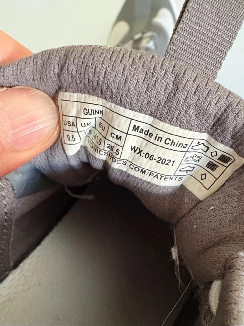Vionic Gray & Light Pink Slip-on Sneakers 9.5